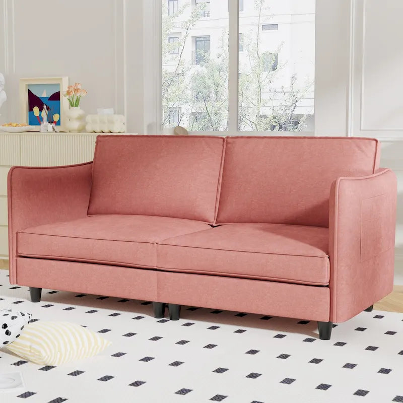 74.27 Loveseat Sofa with Mid-Century Modern Design