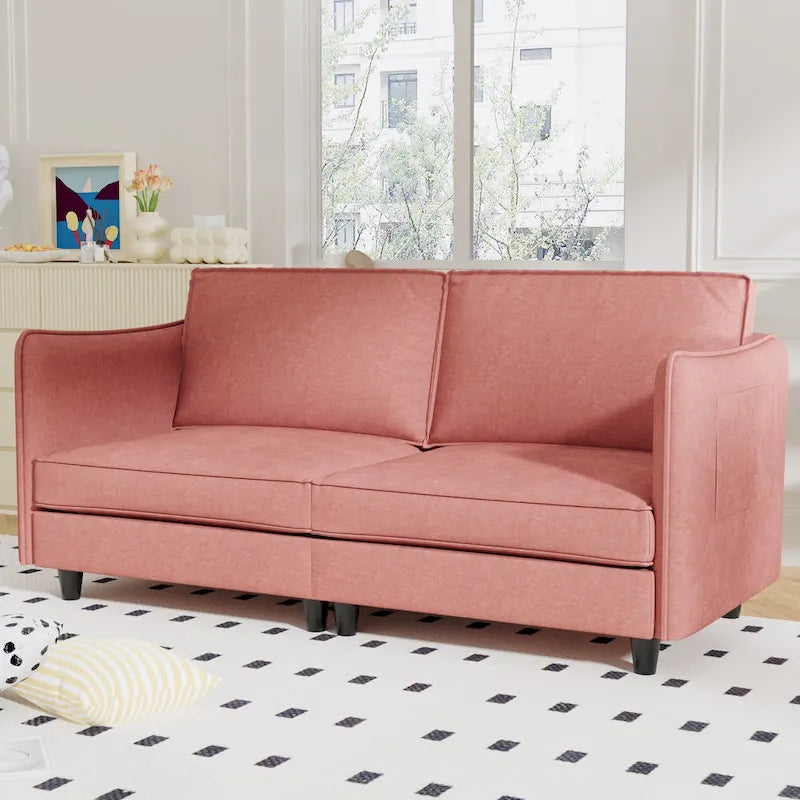 74.27 Loveseat Sofa with Mid-Century Modern Design