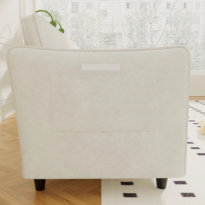 74.27 Loveseat Sofa with Mid-Century Modern Design