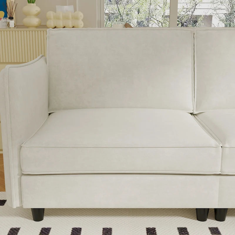74.27 Loveseat Sofa with Mid-Century Modern Design
