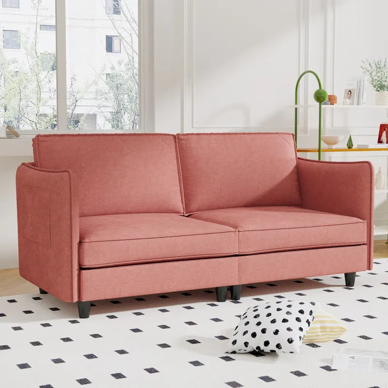 74.27 Loveseat Sofa with Mid-Century Modern Design