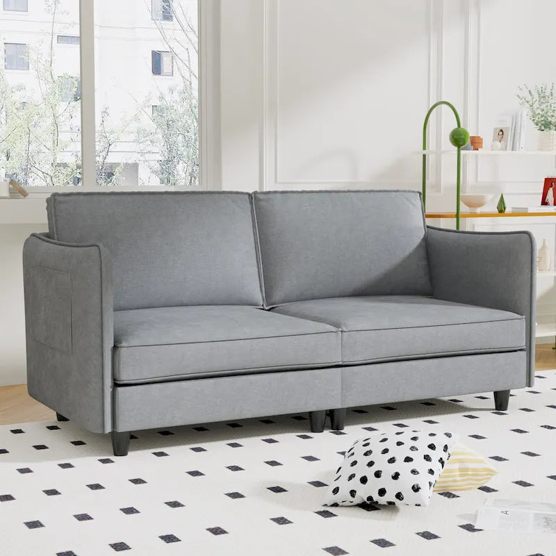 74.27 Loveseat Sofa with Mid-Century Modern Design