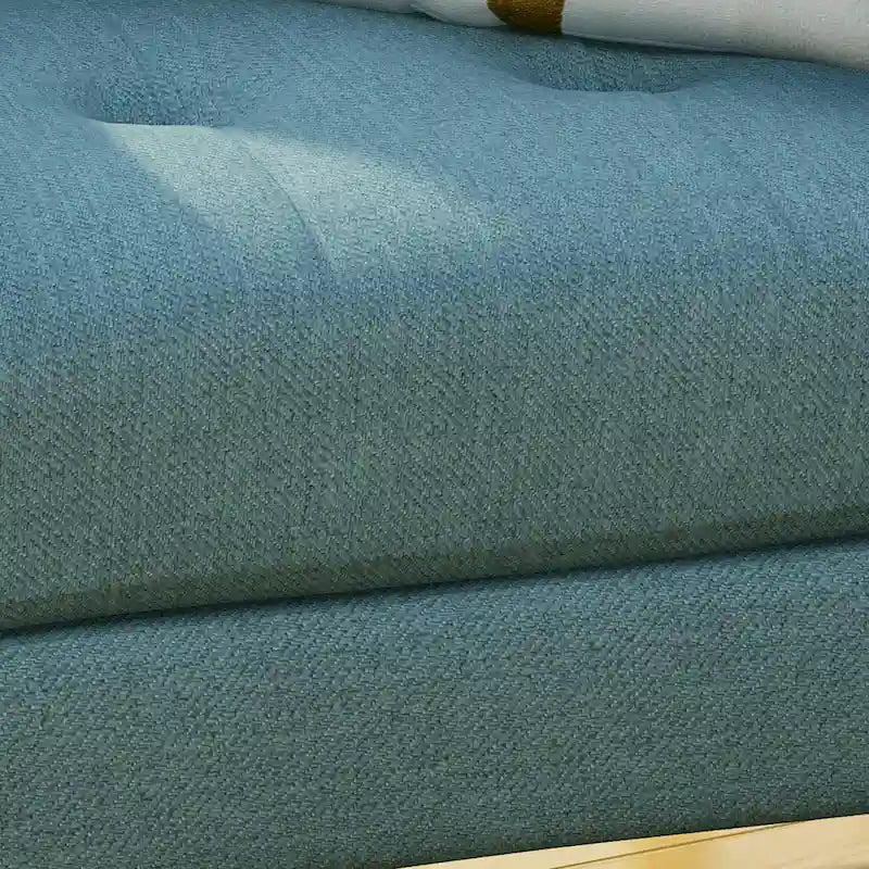 Mid-Century Modern Fabric Tufted Club Chair by