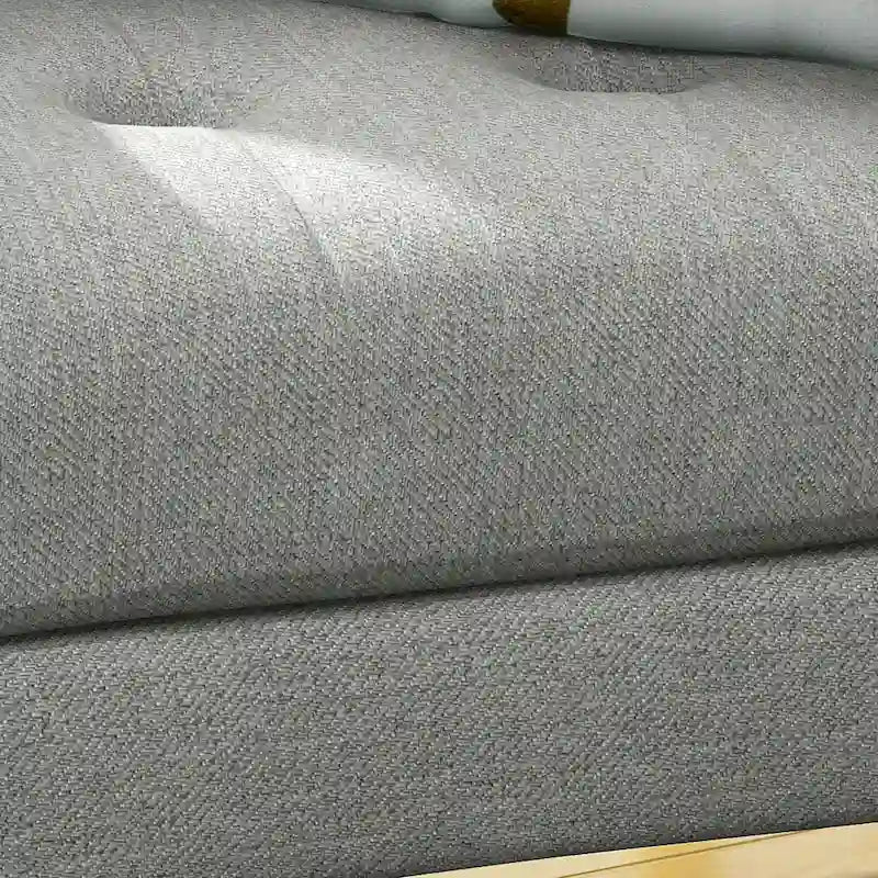 Mid-Century Modern Fabric Tufted Club Chair by