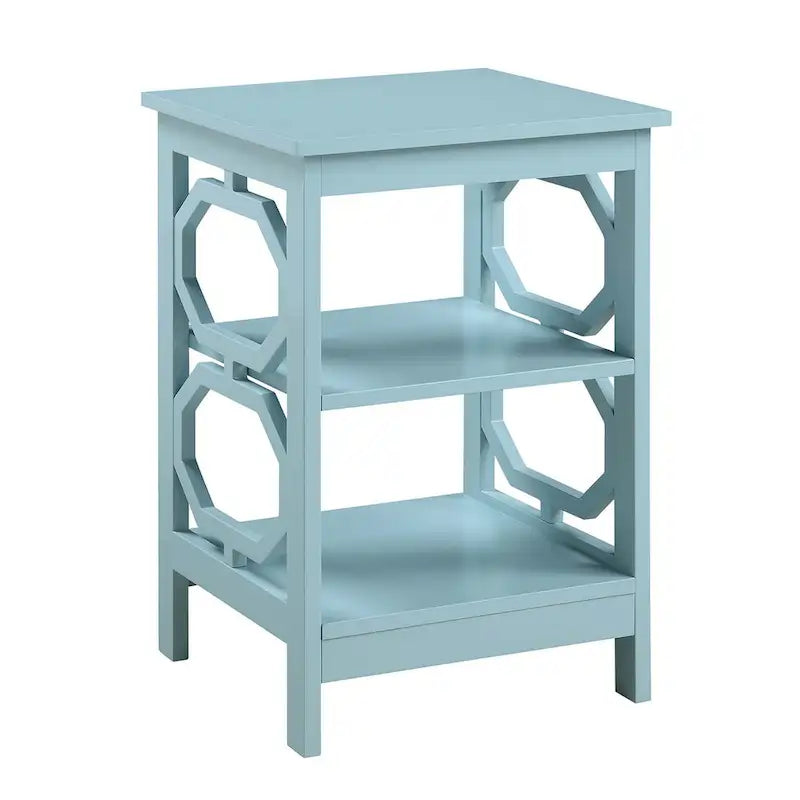 Convenience Omega End Table with Shelves