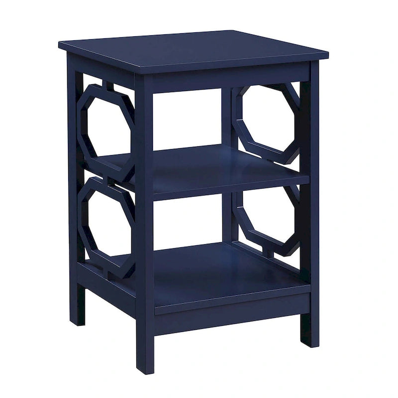 Convenience Omega End Table with Shelves