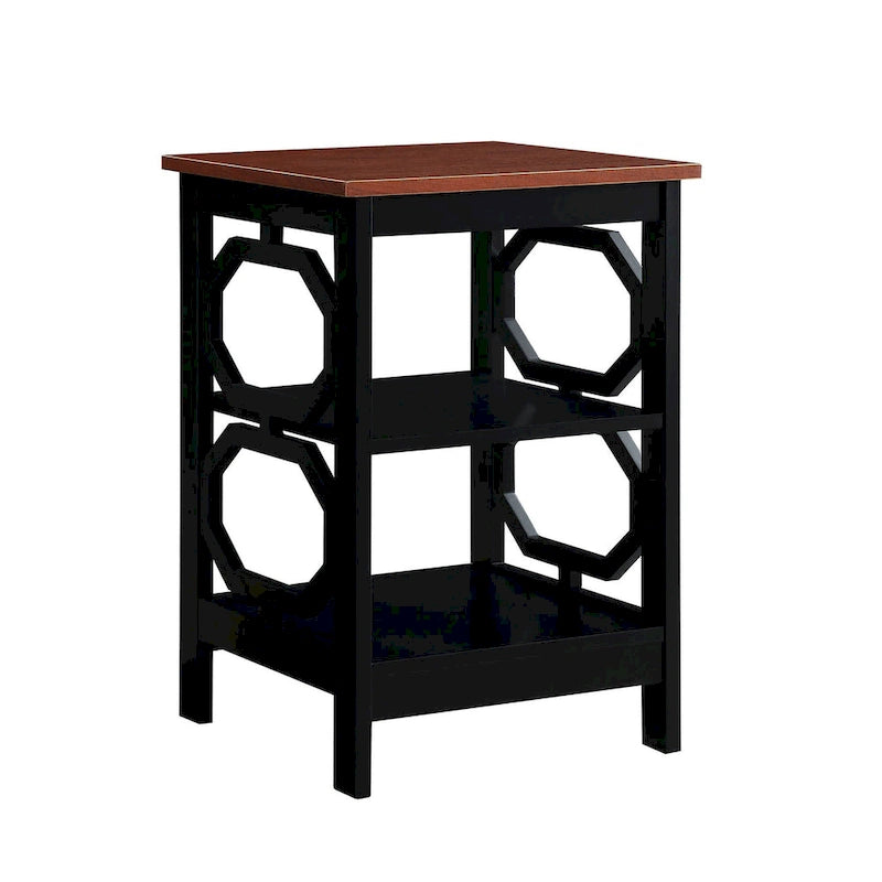 Convenience Omega End Table with Shelves