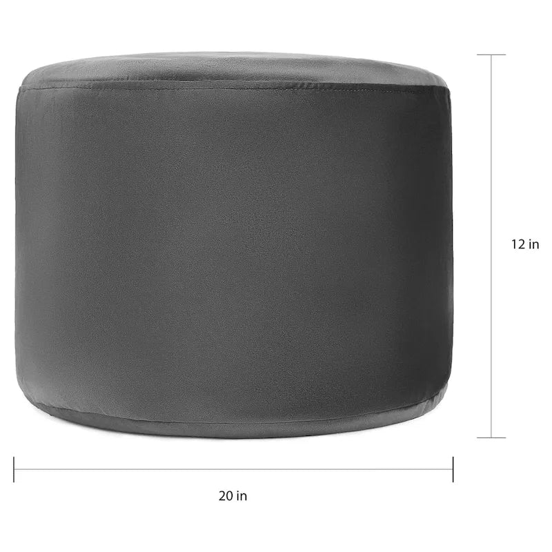 Velvet Pouf Ottoman