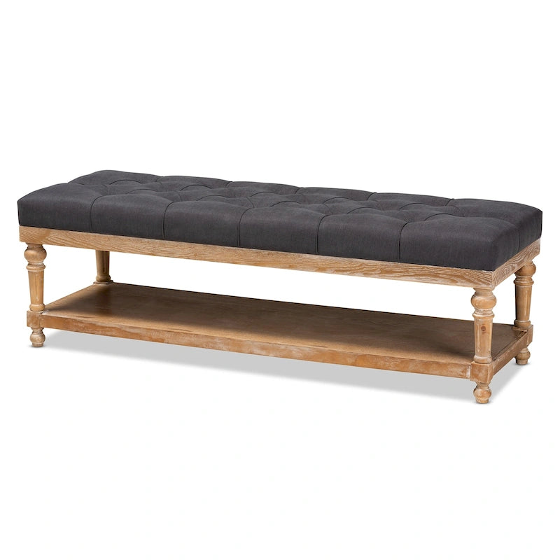 Modern country style storage bench