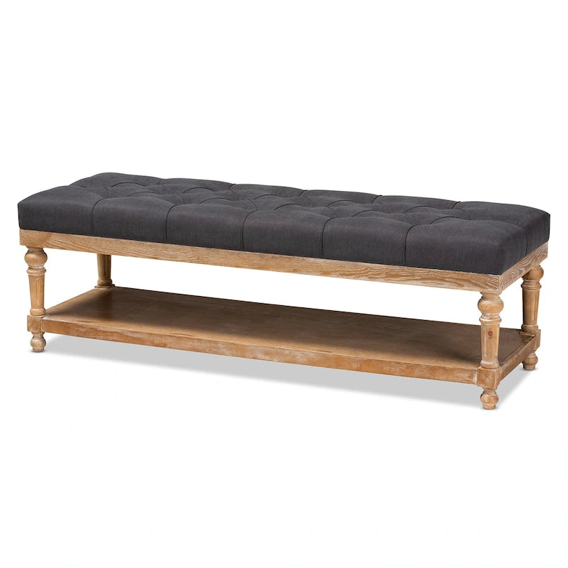 Modern country style storage bench