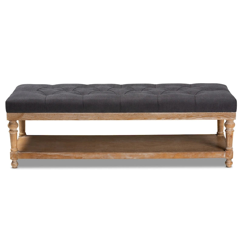 Modern country style storage bench