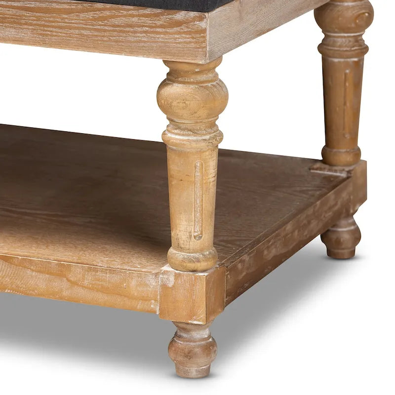 Modern country style storage bench