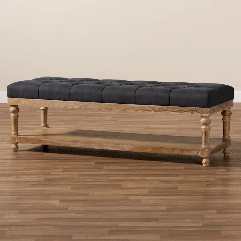 Modern country style storage bench