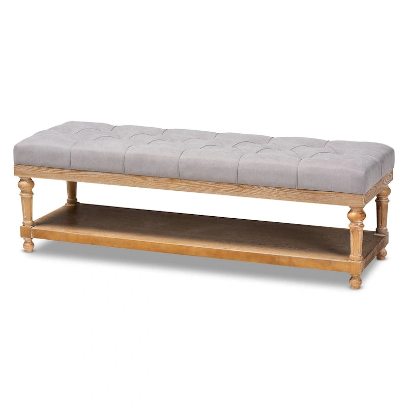 Modern country style storage bench