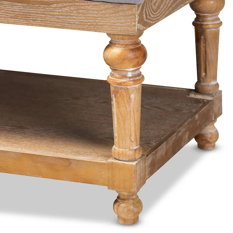 Modern country style storage bench