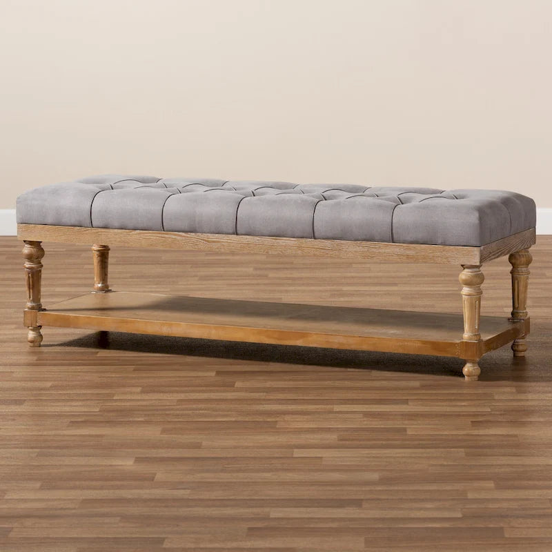 Modern country style storage bench