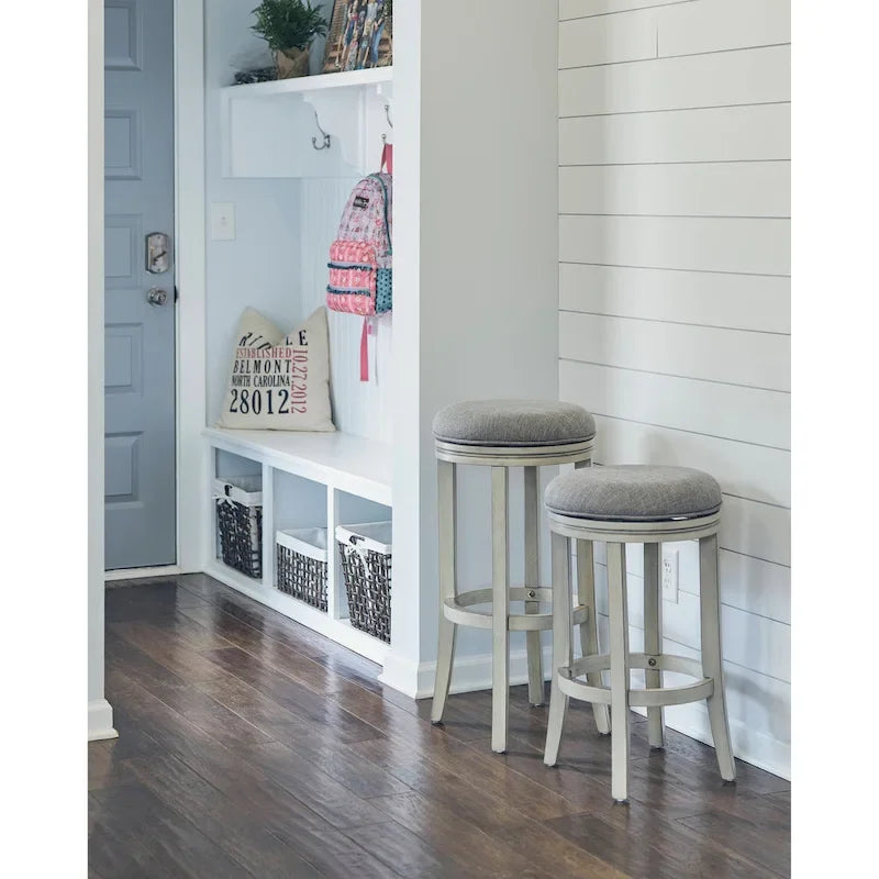 Counter Height 360-Degree Swivel Bar Stool