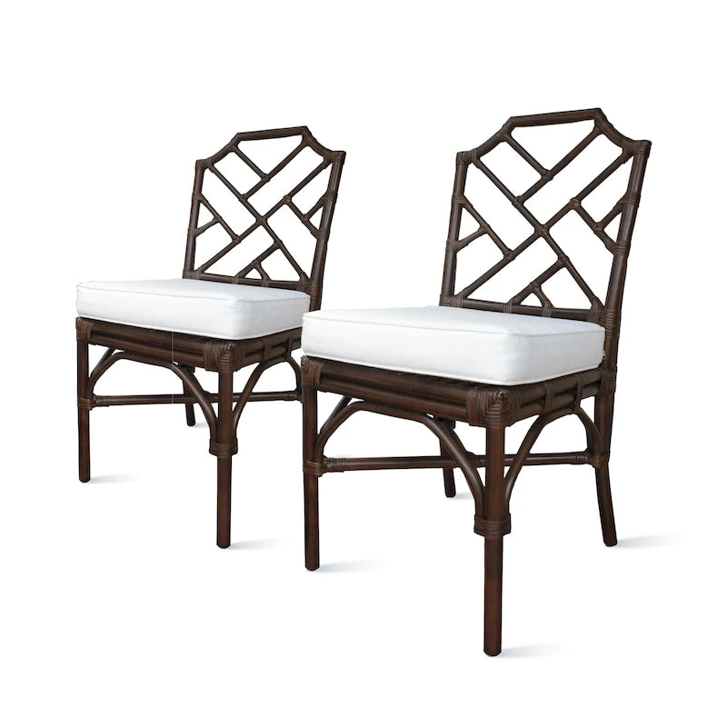 Rattan Dining Side Chair, (Set of 2)