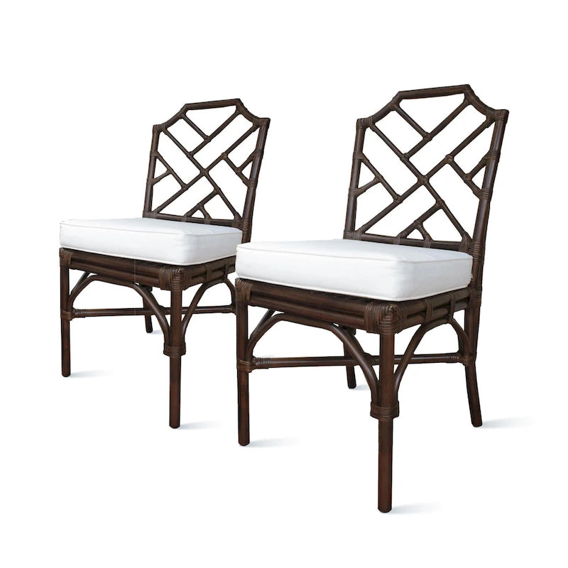 Rattan Dining Side Chair, (Set of 2)