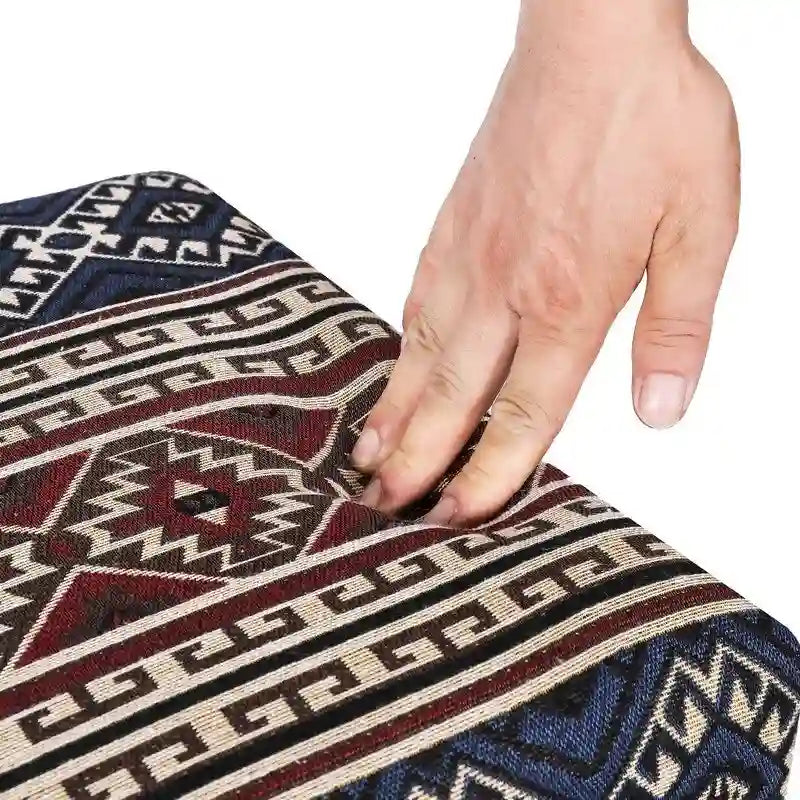 Bench Ottoman Fabric Rectangular Footrest Upholstered Bedroom