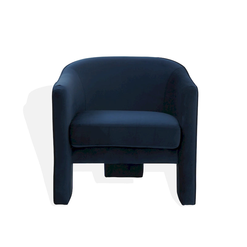 Velvet armchair - 30 inches wide x 28 inches long x 30 inches high - 30W x 28D x 30H