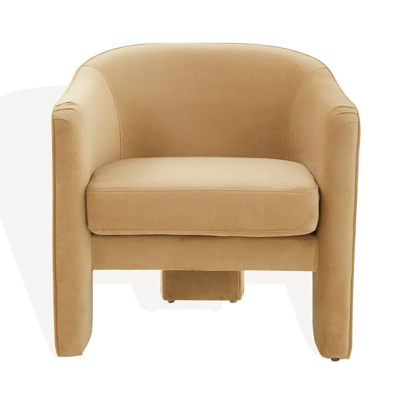 Velvet armchair - 30 inches wide x 28 inches long x 30 inches high - 30W x 28D x 30H