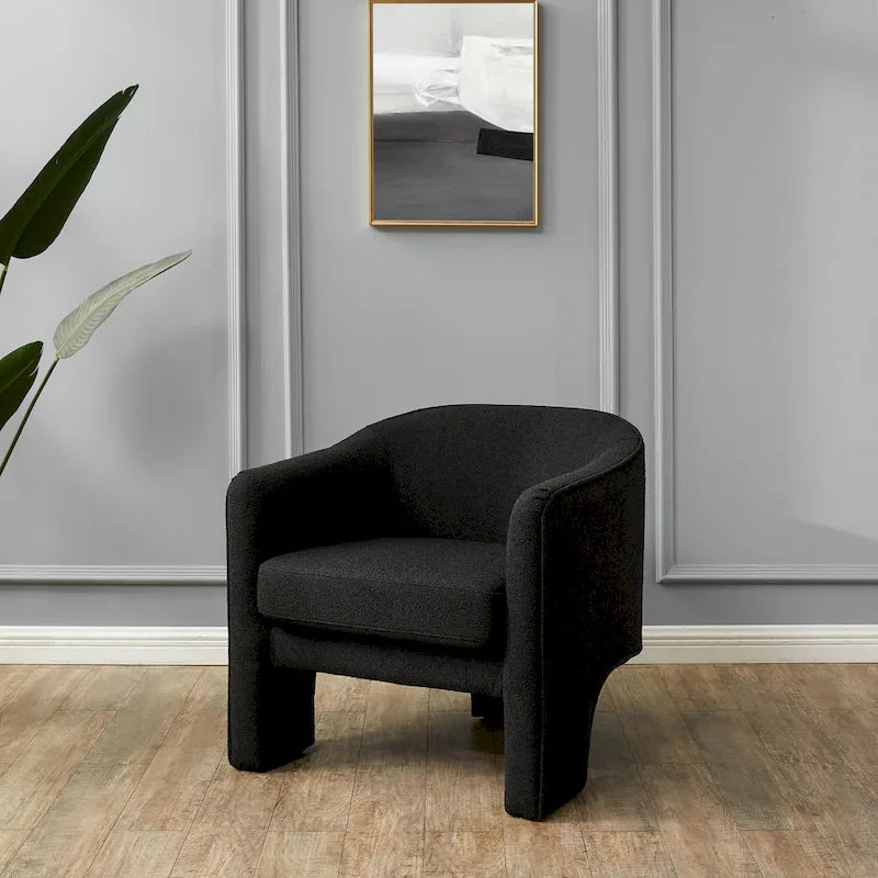 Velvet armchair - 30 inches wide x 28 inches long x 30 inches high - 30W x 28D x 30H