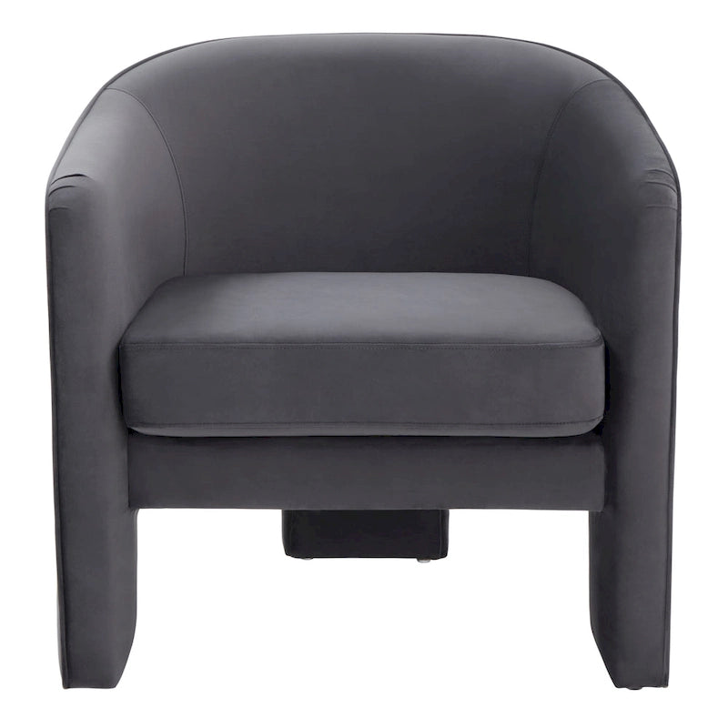 Velvet armchair - 30 inches wide x 28 inches long x 30 inches high - 30W x 28D x 30H