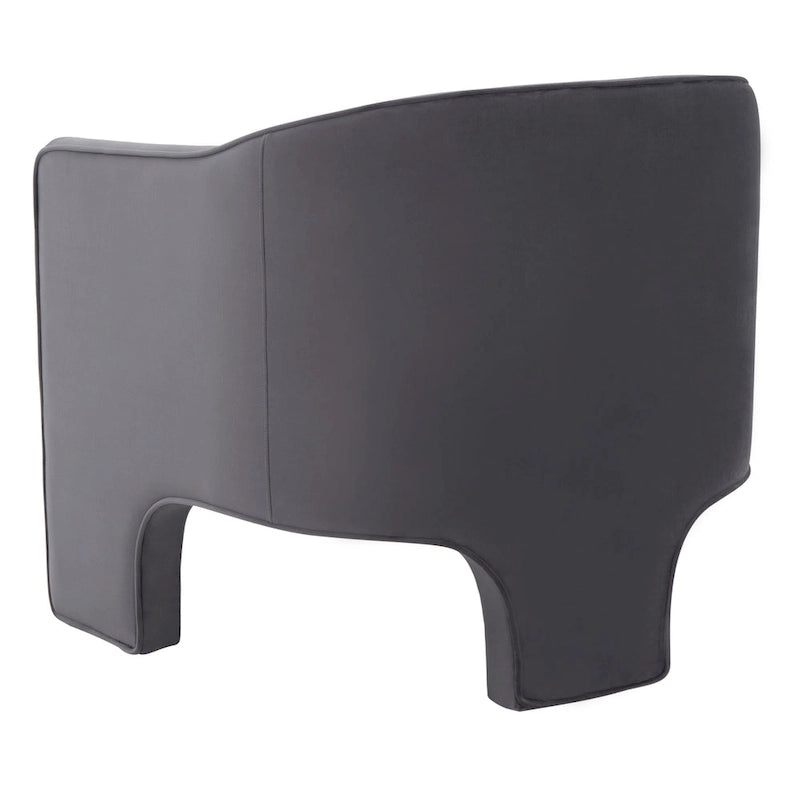 Velvet armchair - 30 inches wide x 28 inches long x 30 inches high - 30W x 28D x 30H