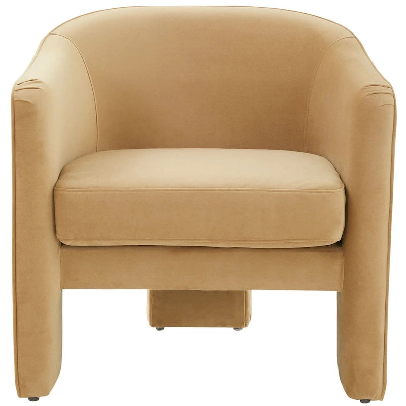 Velvet armchair - 30 inches wide x 28 inches long x 30 inches high - 30W x 28D x 30H