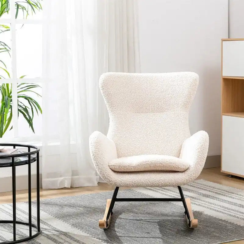Fabric cushion rocking chair