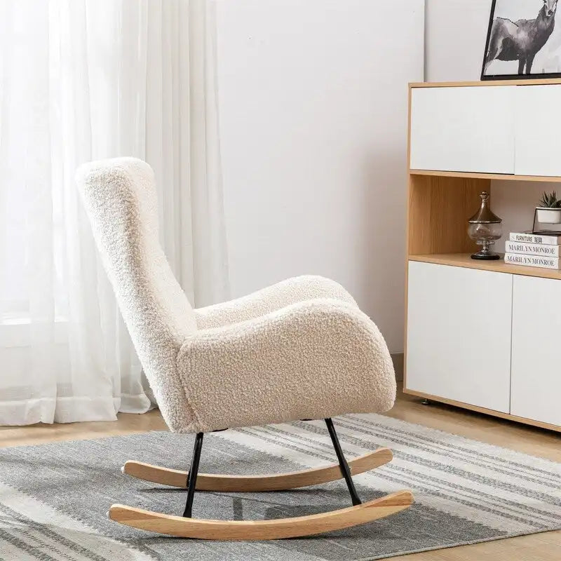 Fabric cushion rocking chair