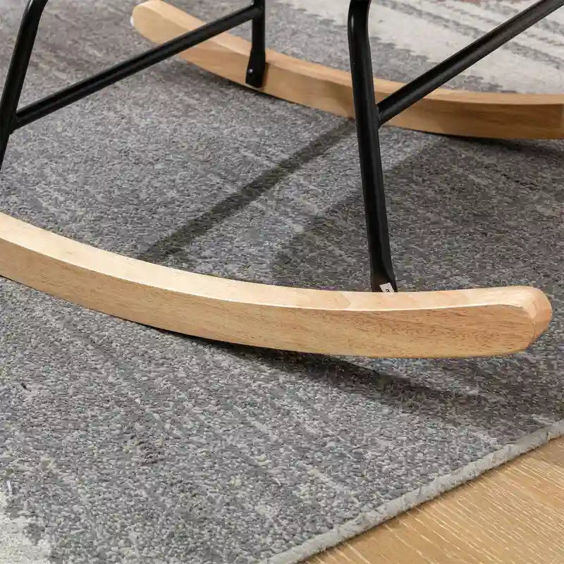 Fabric cushion rocking chair