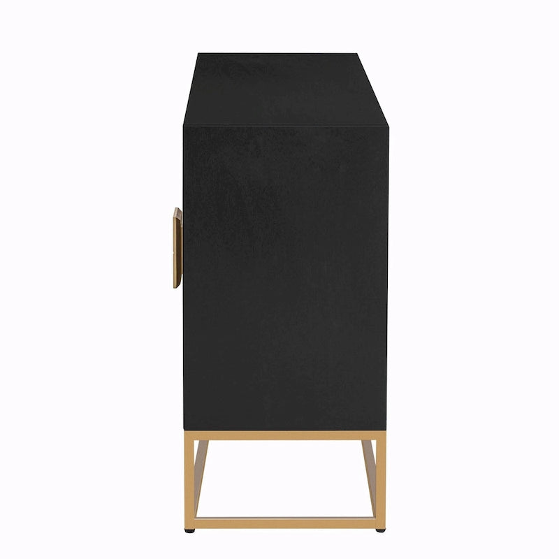 Luxurious Cabinet with Unique Support Legs and Adjustable Shelves