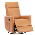 Manual Recliner Chair Single Sofa, 8 Different Massage Modes, Brown